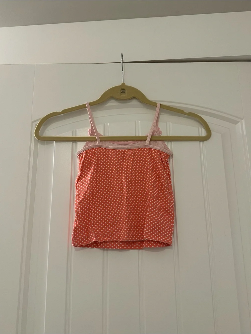 NWOT Gymboree Flower Graphic Polka Dot Cami Tank Camisole Top Sz 5-6 2009